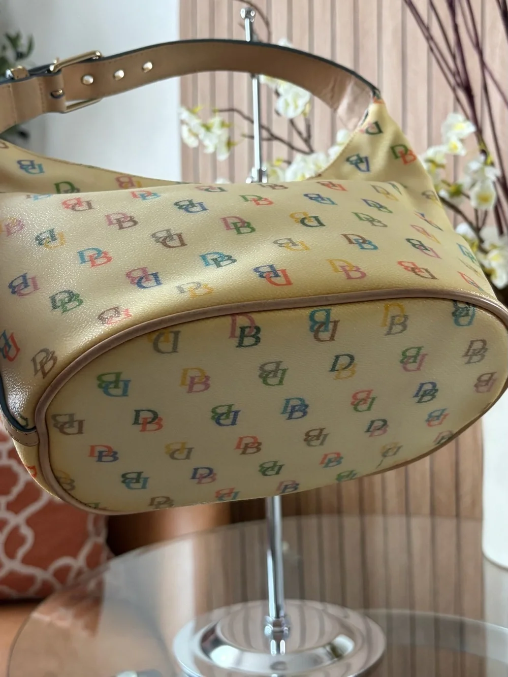 Vintage Dooney & Bourke Mischa Barton bag with Rainbow Logo